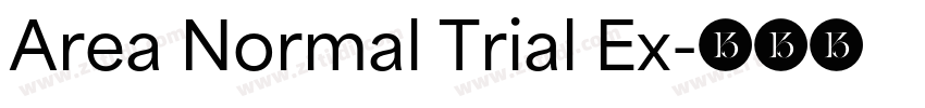 Area Normal Trial Ex字体转换